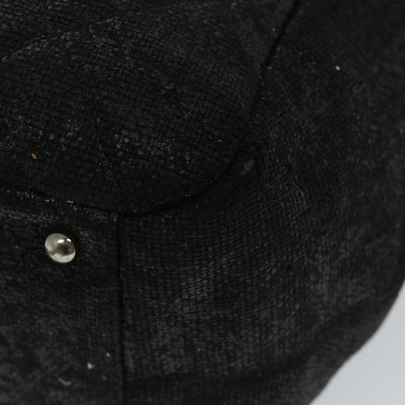 CHANEL Paris Biarritz MM Tote Bag Coated Canvas Black CC Auth bs13031 - Picture 16 of 16